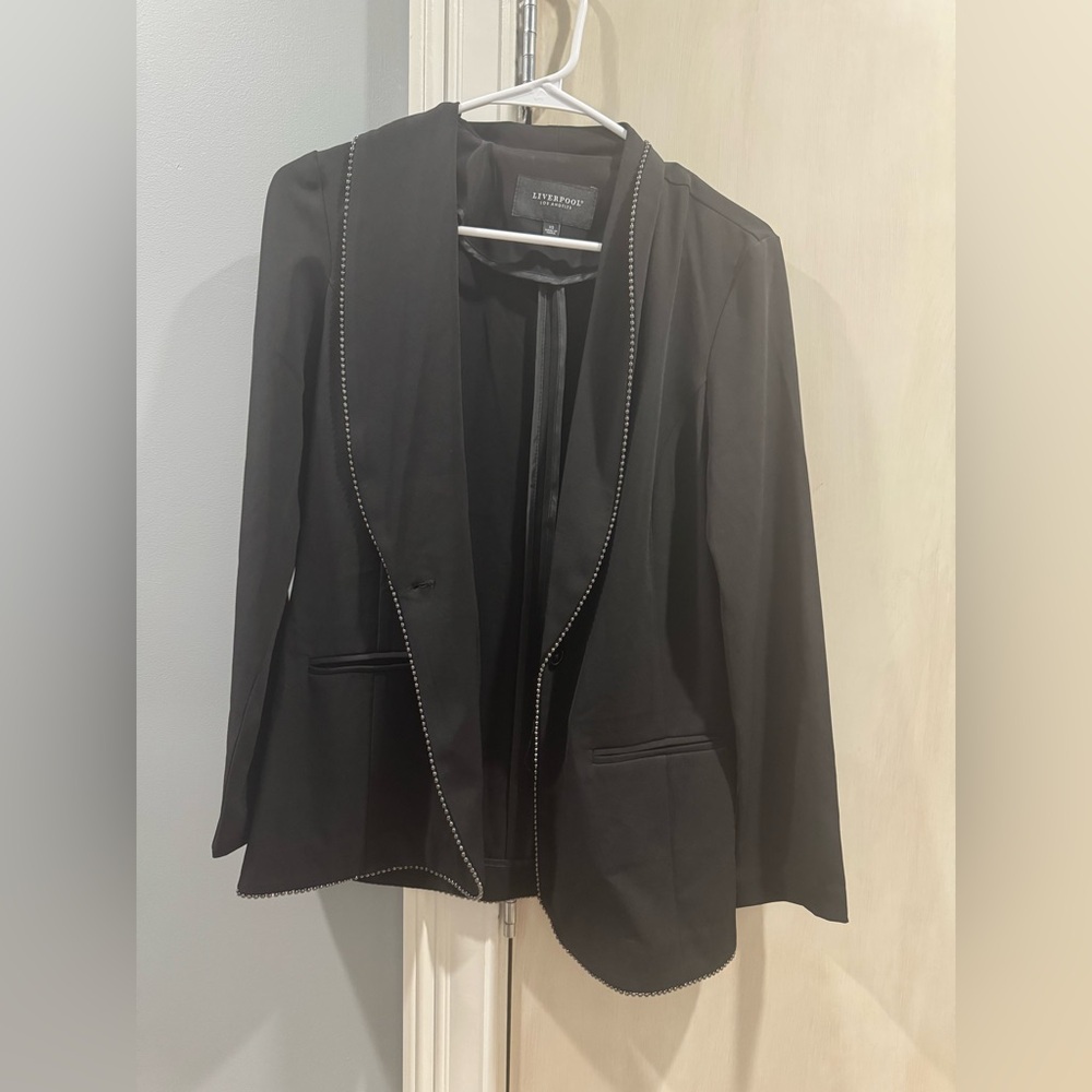 Liverpool Women's Black Blazer with Studded Trim